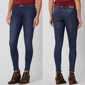 Levi’s 710 Super Skinny Mid Rise Jeans Dark Wash